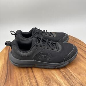 Under Armour UA Charged Assert 10 Shoes Womens 9 Triple Black Running Sneakers
